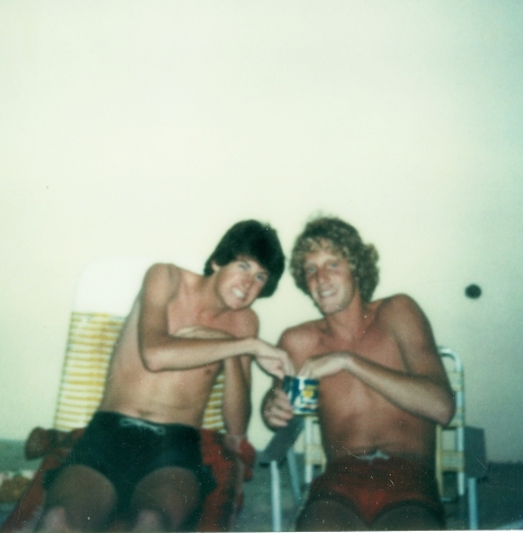 Pool party - Bruce Hansen & Bruce Barnes
